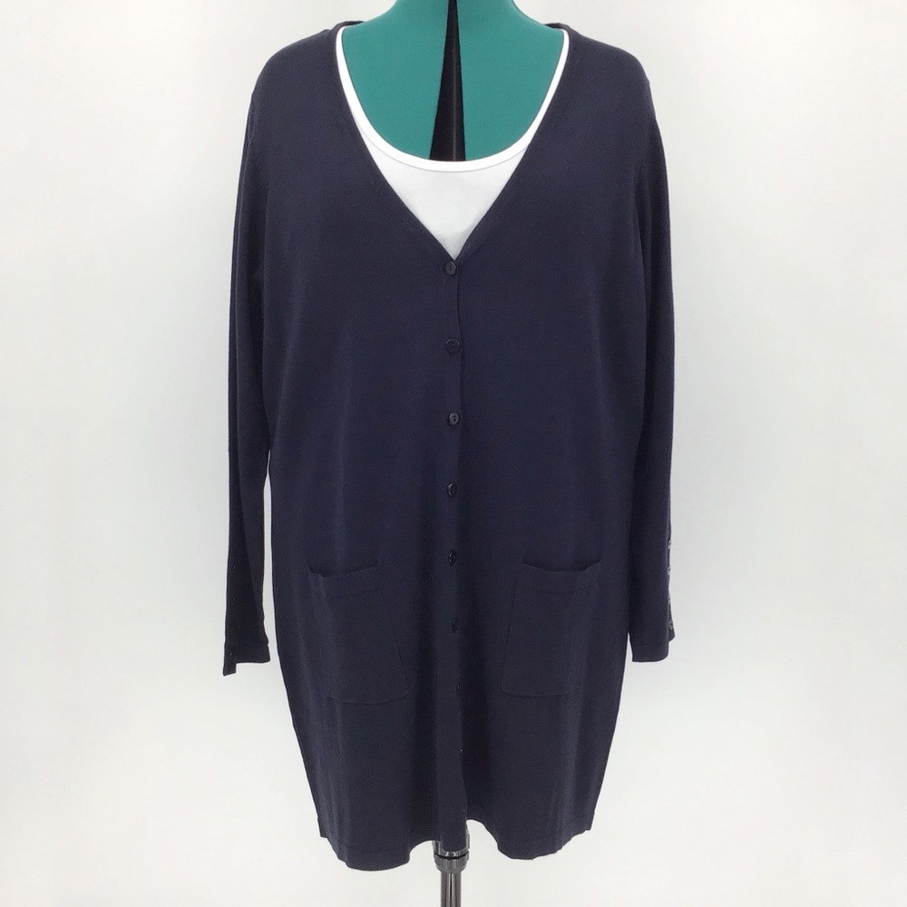 Yest Yaella Thigh Length Cardigan with Pockets, 16